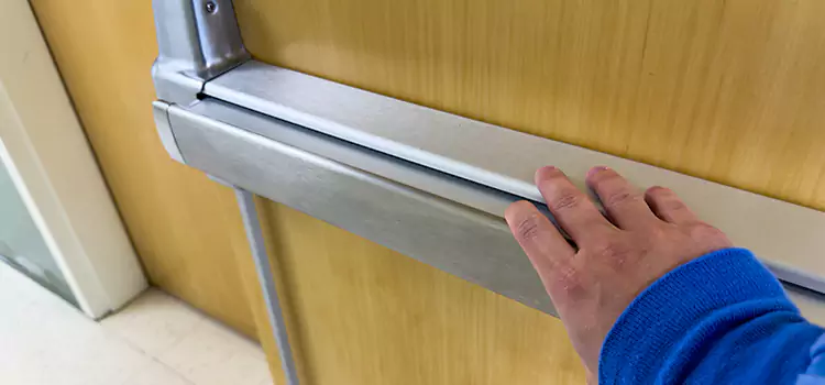 Installing a Push Bar on a Door Edina